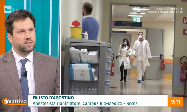 Il medico pugliese Fausto D’Agostino ospite di Unomattina per parlare di aggressioni al personale sanitario