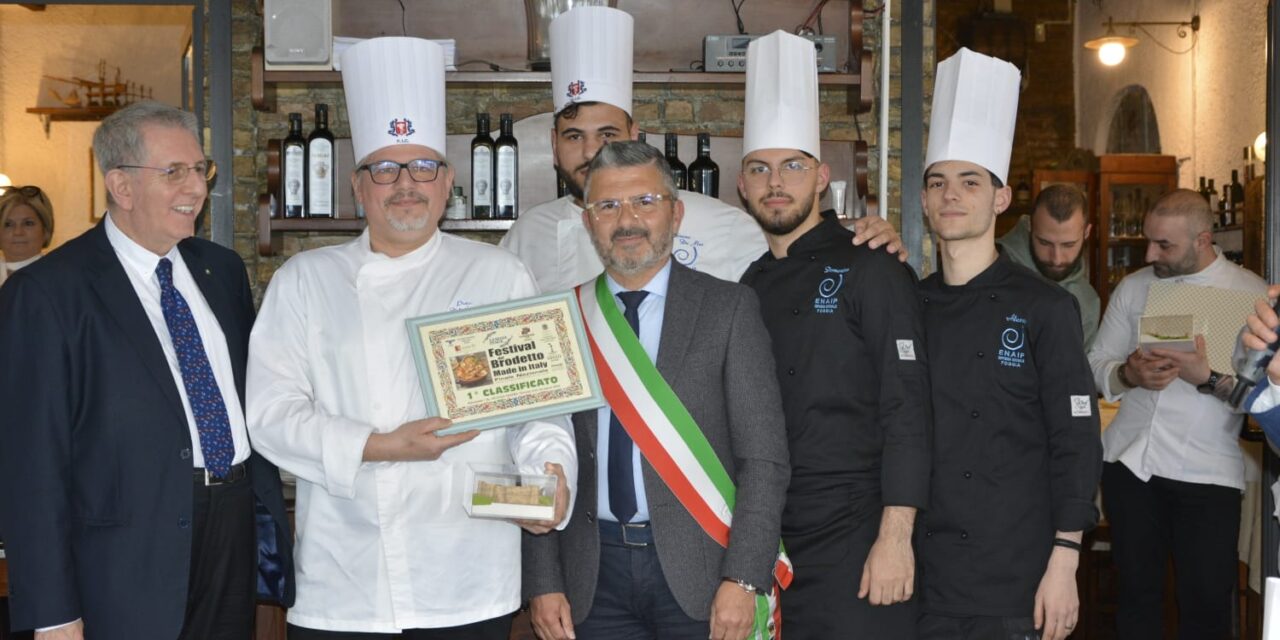 Lo chef Pietro Del Gaudio del ristorante “Phoenix” di Foggia vince il Festival del Brodetto dell’Adriatico ad Ortona