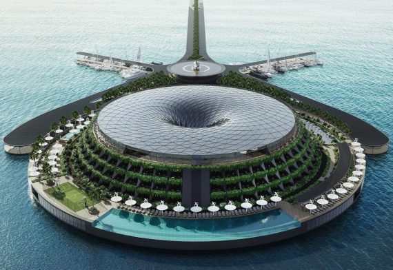 Qatar. Il primo ecohotel galleggiante del mondo sarà completato nel 2025