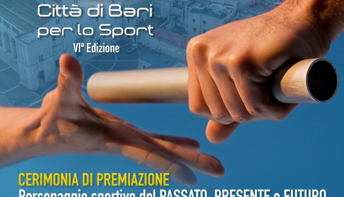 Il 2 ottobre saranno ufficializzati i vincitori del Premio Nikolaos dello Sport città di Bari