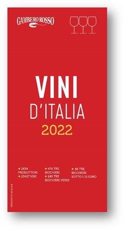 PUBBLICATA LA NUOVA GUIDA “VINI D’ITALIA” DEL GAMBERO ROSSO 2022