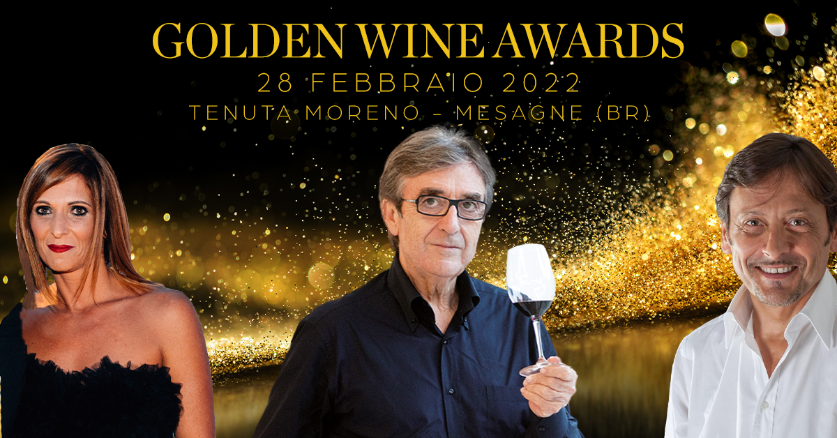 Golden Wine Awards. Il 28 febbraio i riconoscimenti saranno consegnati alla Tenuta Moreno di Mesagne