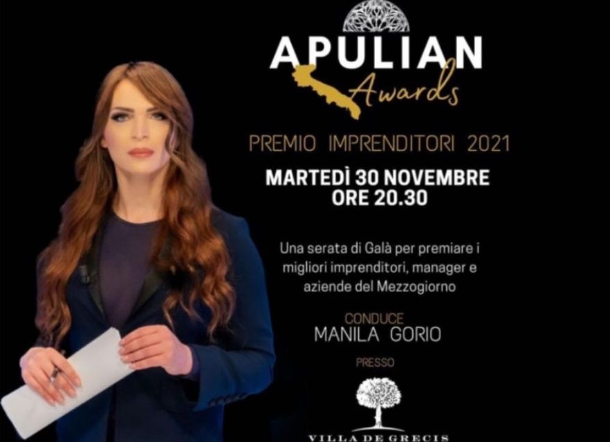 Il 30 novembre a Bari la prima edizione di “Apulian Awards” – Premio Imprenditori 2021