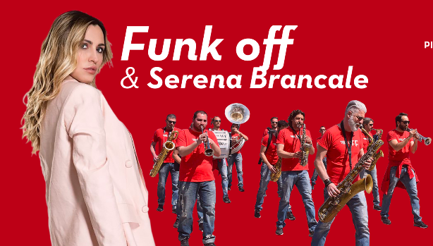 Funkoff e Serena Brancale  il 9 gennaio 2022 live in piazza a Conversano