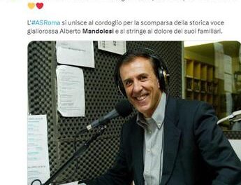 E’ morto Alberto Mandolesi, storica voce radio delle partite della Roma