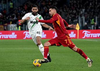 Roma-Sassuolo 1-0, ai giallorossi basta un gol di Pellegrini